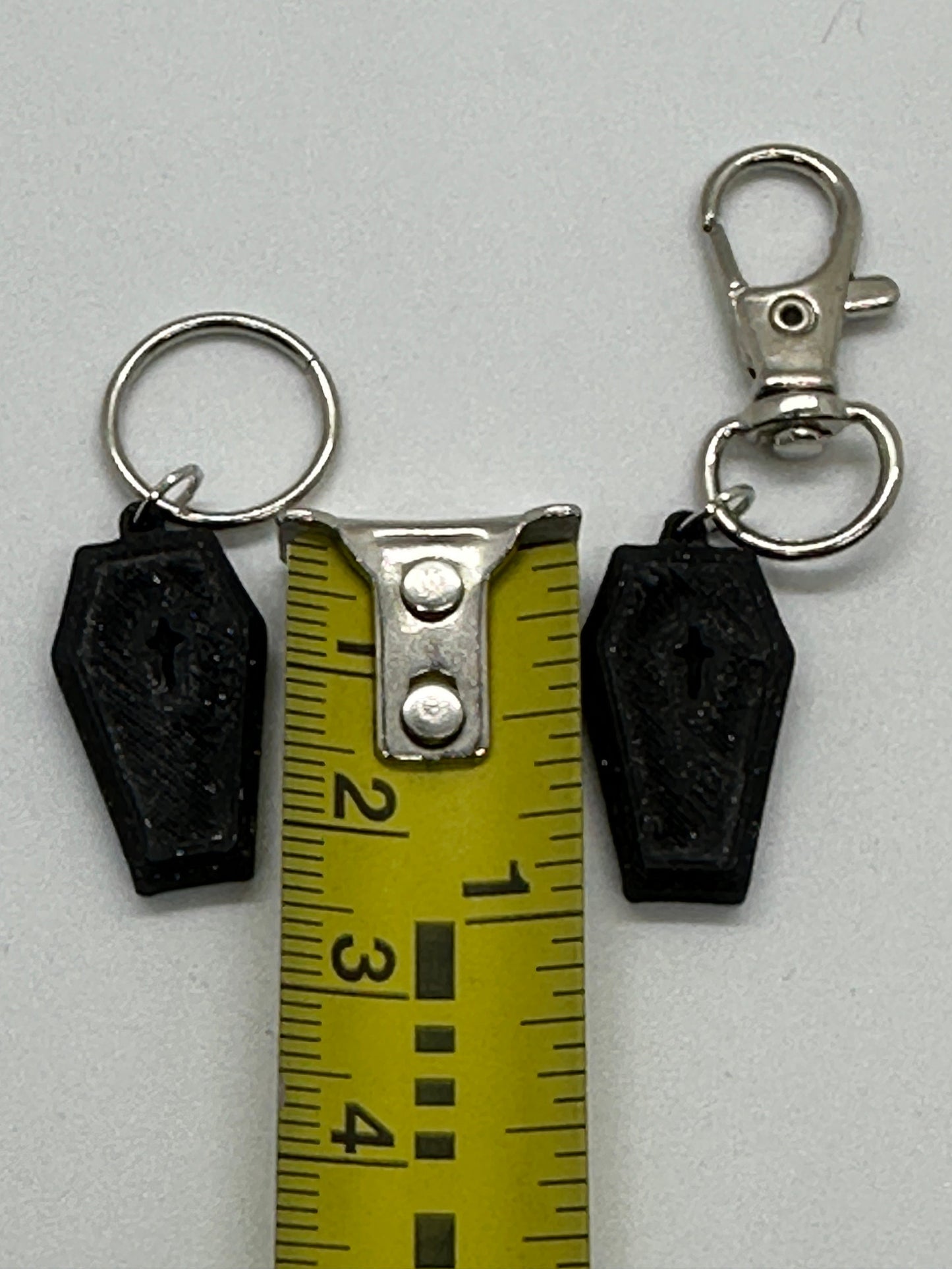 Coffin Stitch Marker Set for Knitting and Crochet, Place Keepers, Charm Bracelet, Keychain