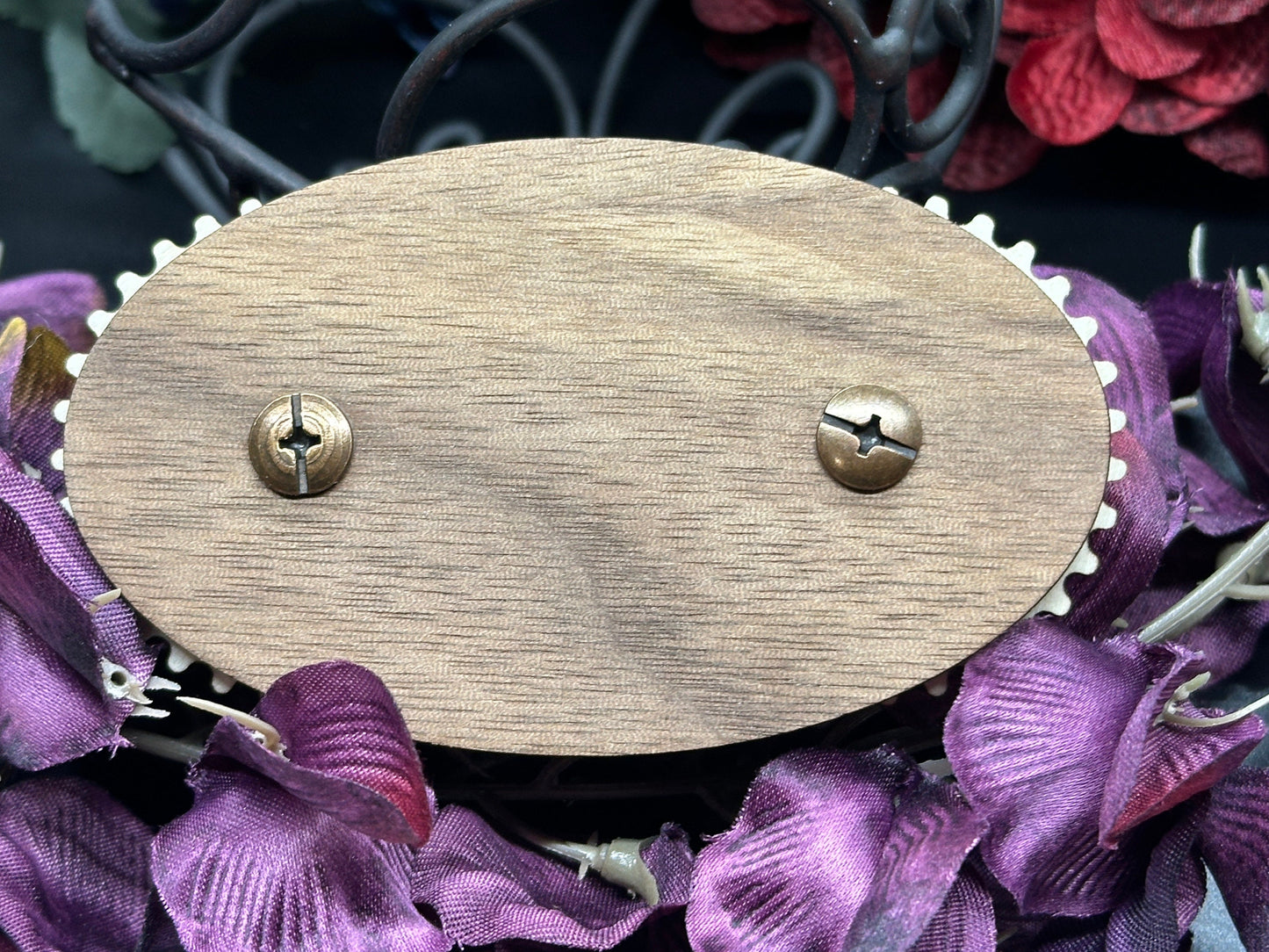 Mushrooms and books - handcrafted wooden row counter for knitting and crochet