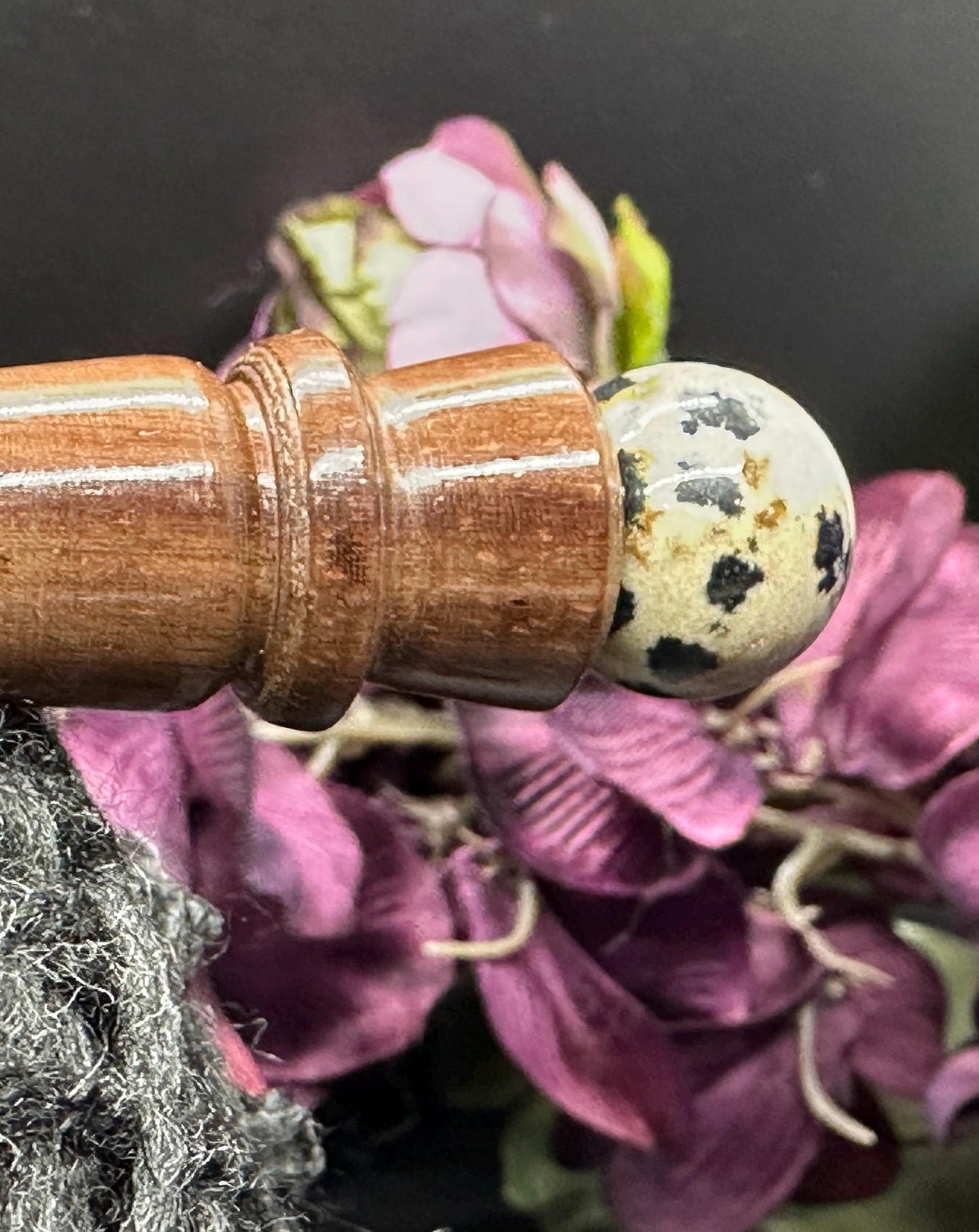 Crochet Hook - One-of-a-Kind Handcrafted Ebony Wood - Ergonomic Design, 6 Inch Length