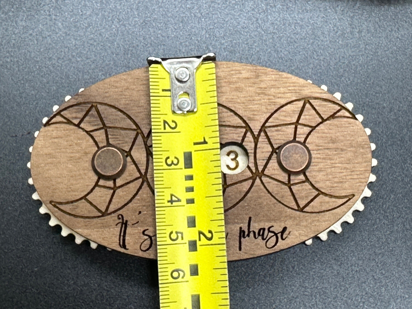 It’s just a phase - handcrafted wooden row counter for knitting and crochet