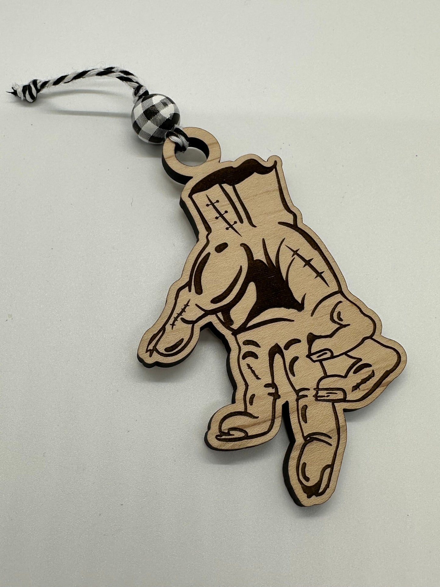 Zombie Hand Wooden Ornament