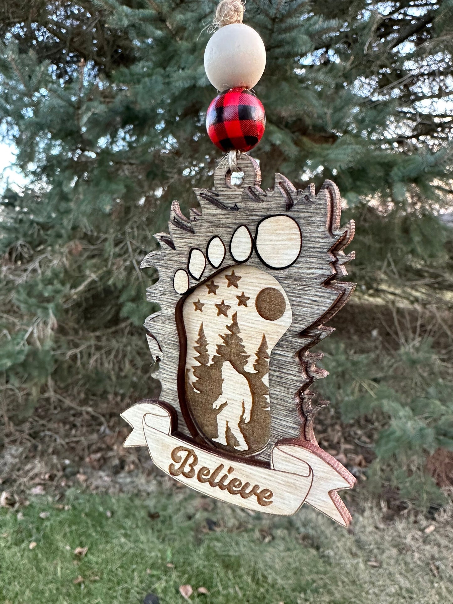 Bigfoot Car Hanging Rear View Mirror Accessory | Car Charm | Rear View Mirror Charm | Ornament