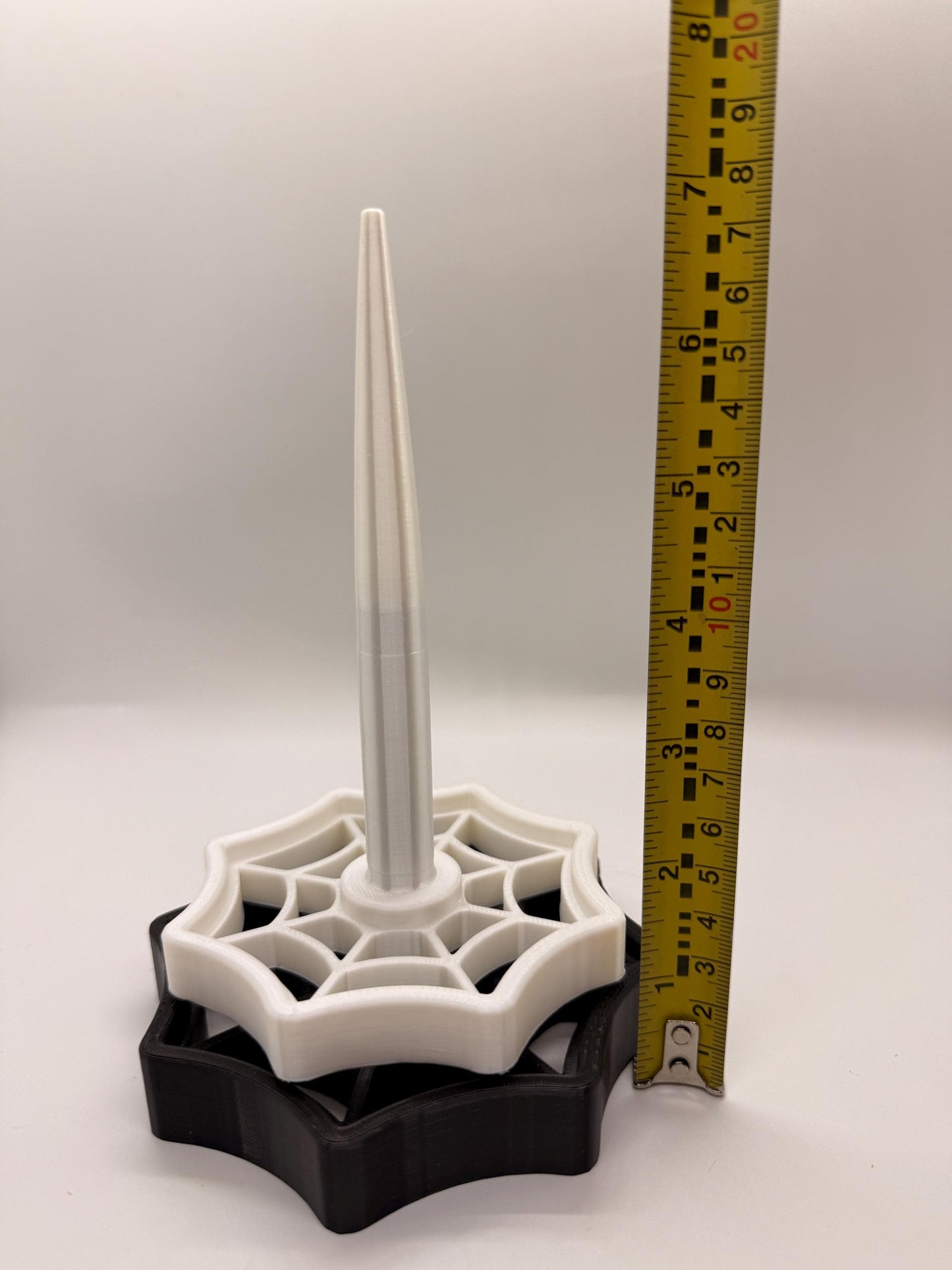 Spiderweb Yarn Spinner 3D Printed Gothic Yarn Bowl Alternative Yarn Cake Holder Spooky Knitter Gift