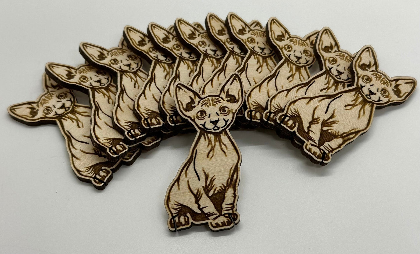 Sphinx Cat Floss Bobbin - Thread Organizer - Embroidery | Cross Stitch | Needlepoint | Crewel | Sewing Bobbin - Obscurious Creations