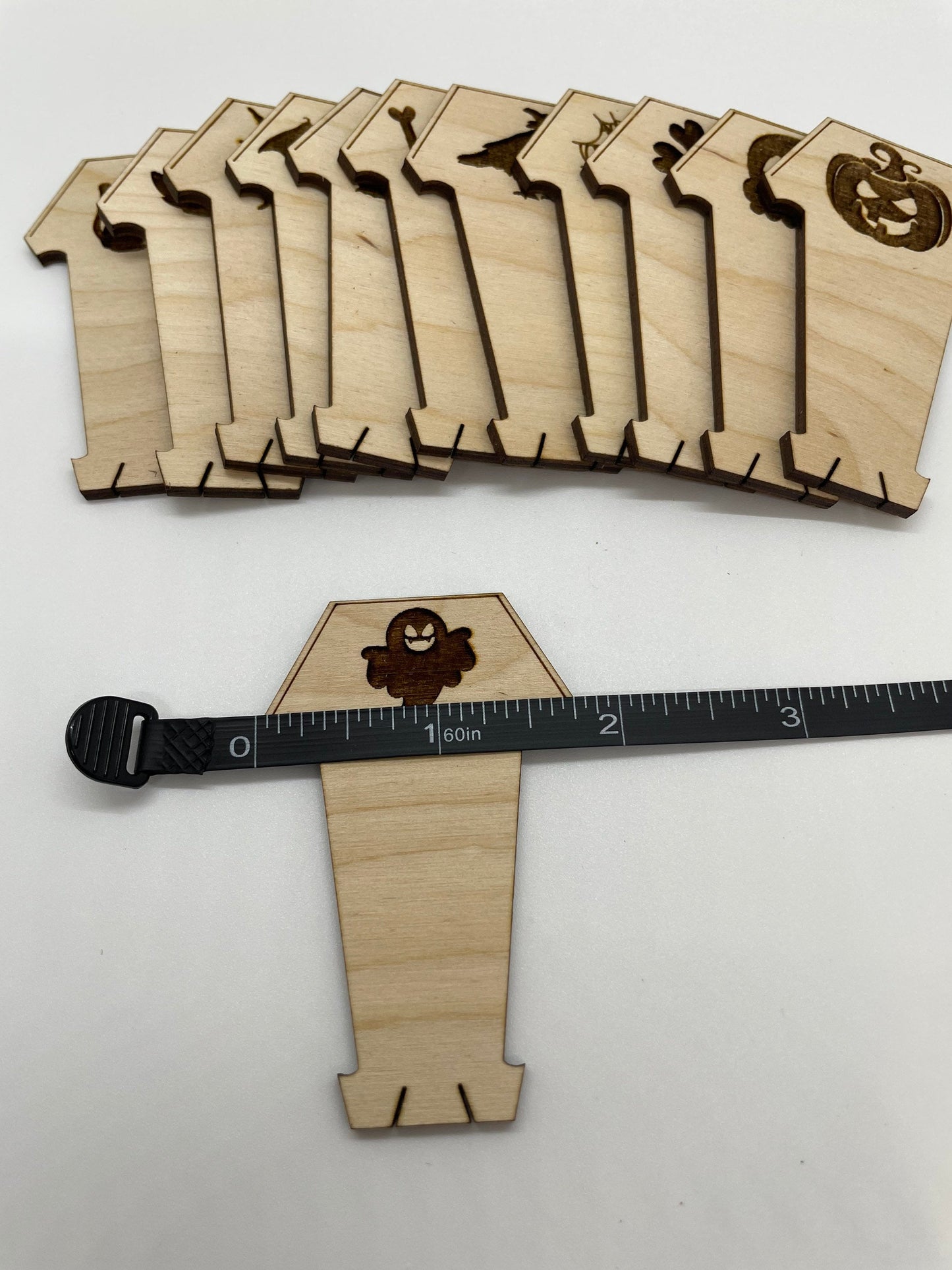 Wooden Spooky Coffin Floss Bobbin - Thread Organizer - Embroidery | Cross Stitch | Needlepoint | Crewel Obscurious Creations