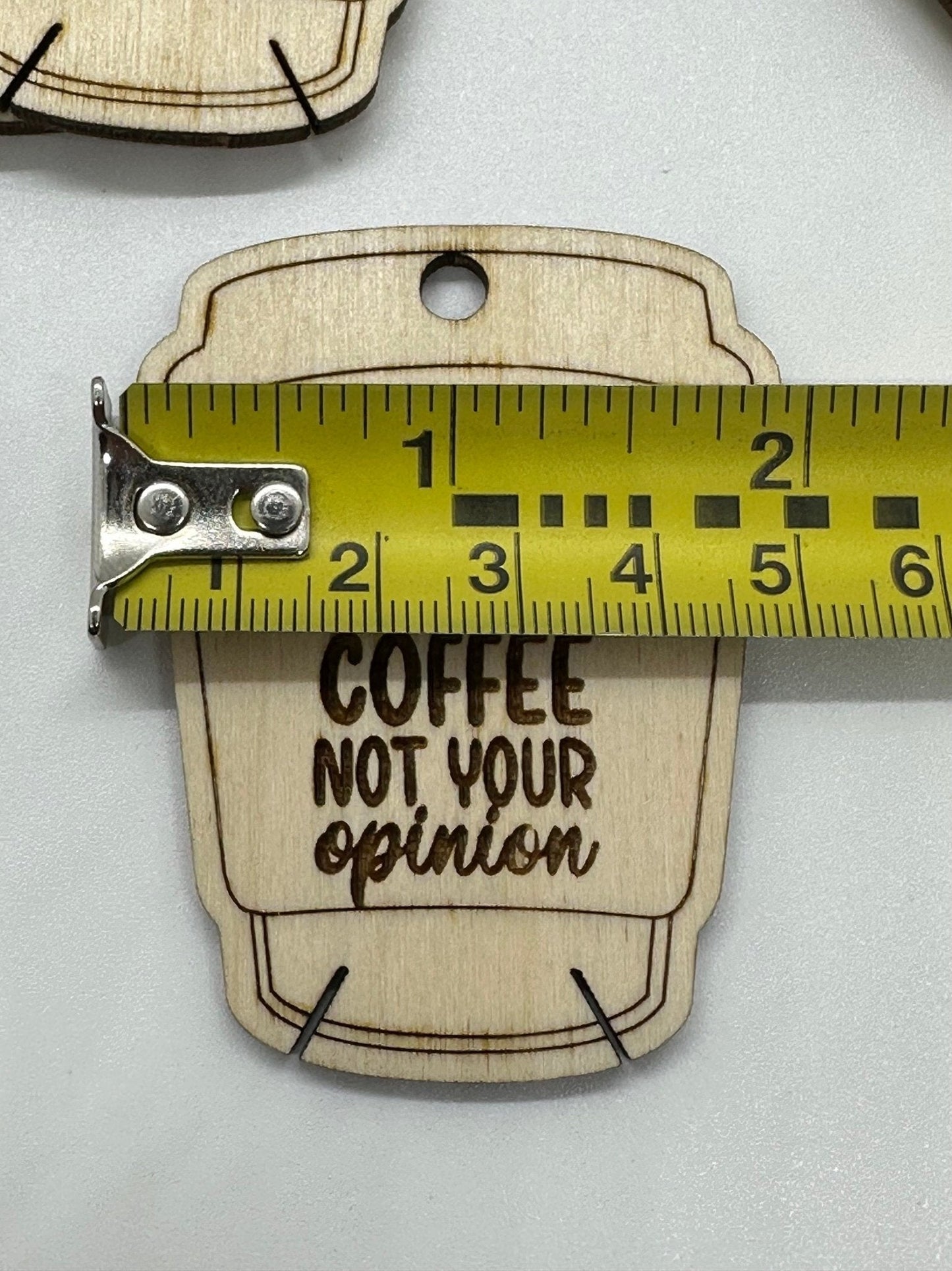 Coffee Cup Wooden Bobbins with Funny Coffee Inspired Quotes, for Embroidery, Cross Stitch, Needlepoint, Crewel - Obscurious Creations