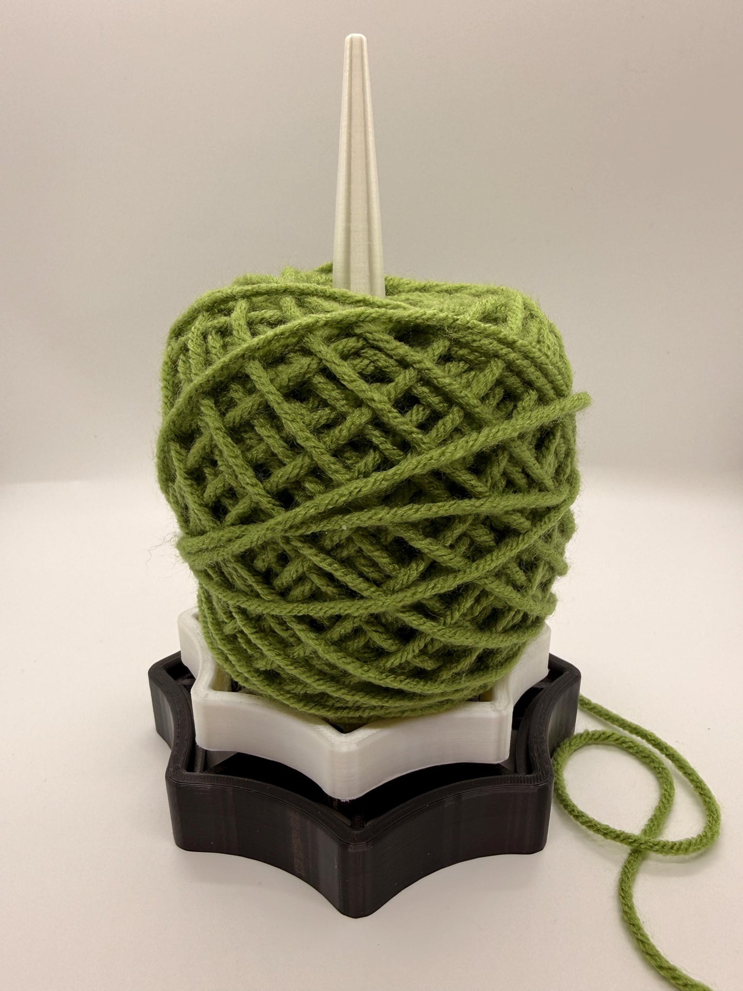 Spiderweb Yarn Spinner 3D Printed Gothic Yarn Bowl Alternative Yarn Cake Holder Spooky Knitter Gift