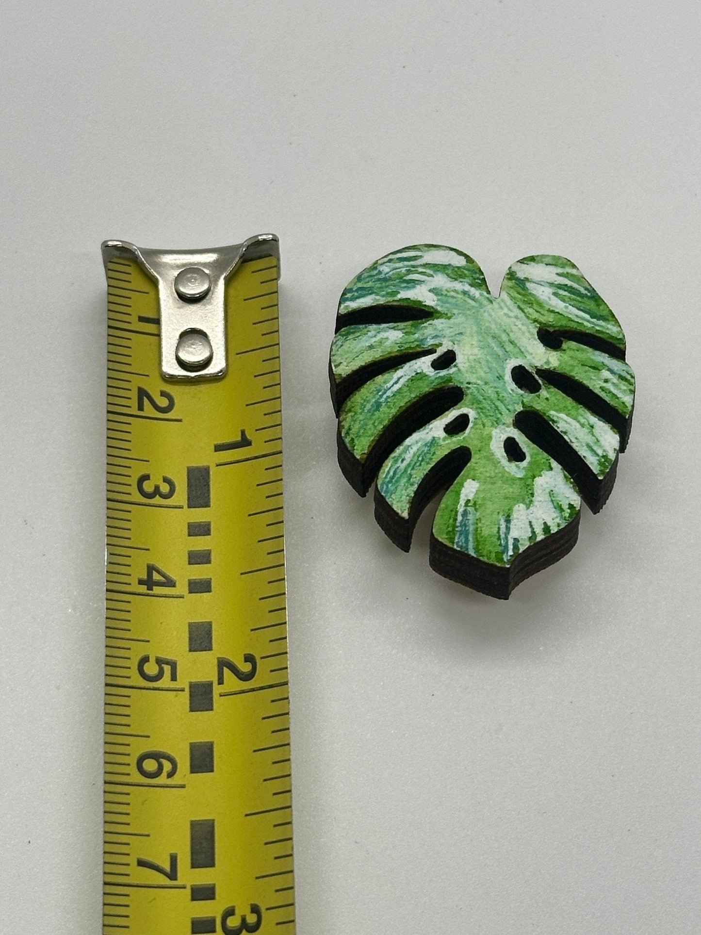 Monstera Leaf Needle Minder - Embroidery | Cross Stitch | Needlepoint | Sewing - Obscurious Creations