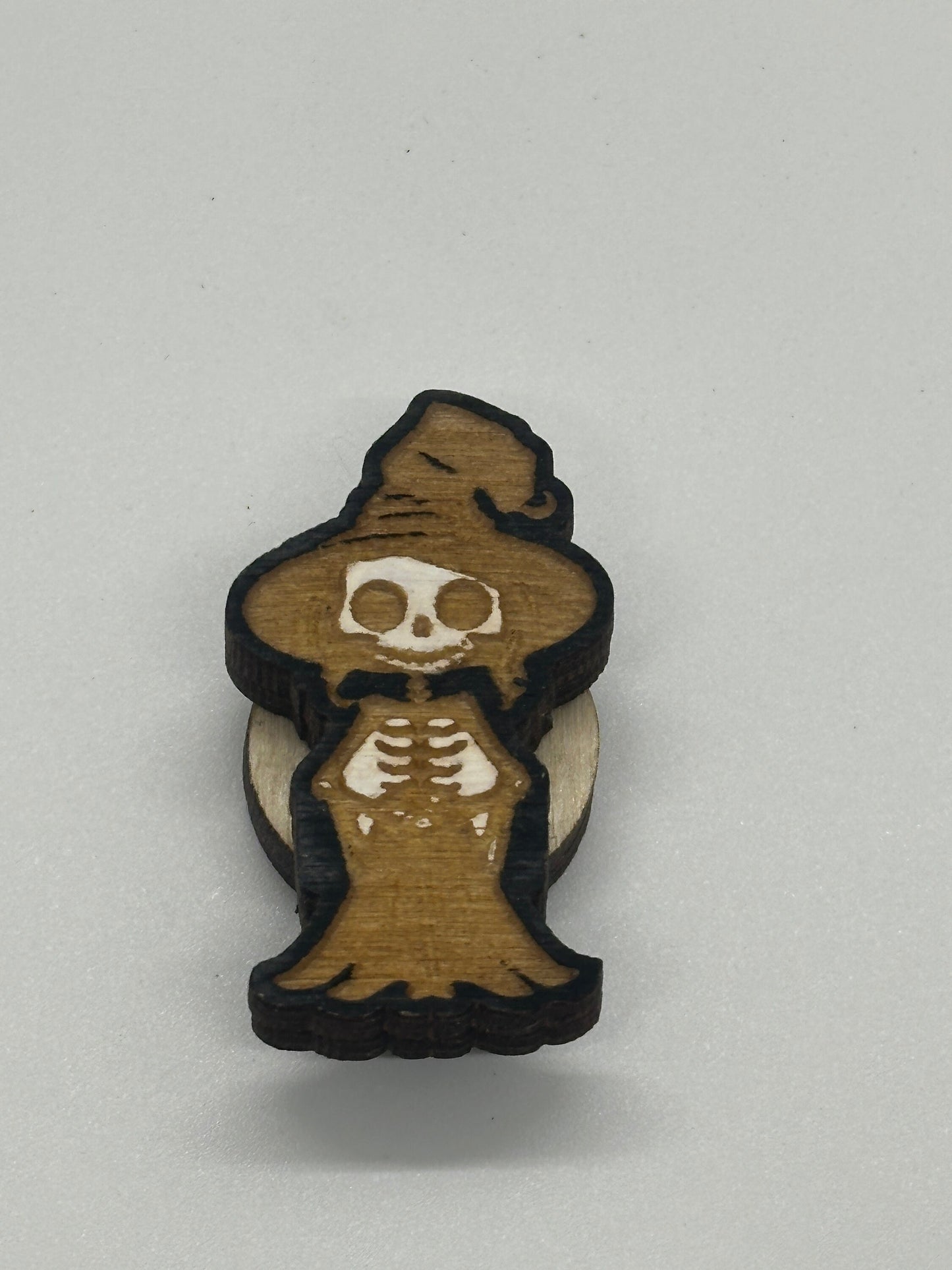 Skeleton Girl Needle Minder - Embroidery | Cross Stitch | Needlepoint | Sewing